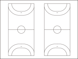 ハンドボール2面